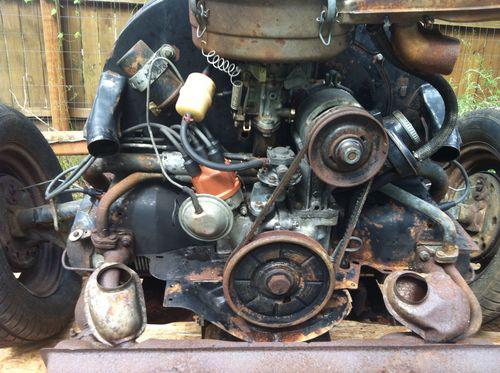 1969 volkswagen bug beetle vw 1200cc single port with transmission axles and fro