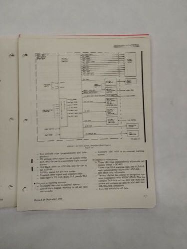 Collins ads-80 air data system instruction book 523-076754-00411a-original