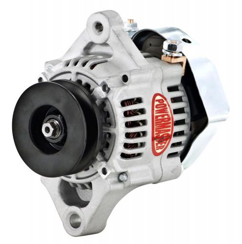 Powermaster 8198 denso-style 93mm race alternator 75 amp 1-wire xs volt with 1v