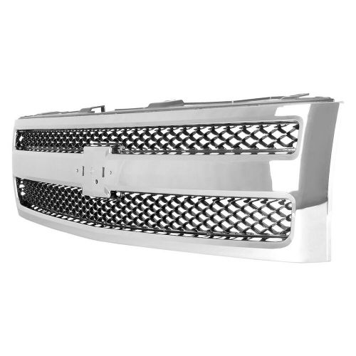 New replacement grille chrome with black mesh 104-1990