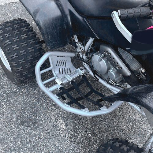 Aluminum nerf bars w/ nets for honda sportrax trx400ex 400x all years footpeg