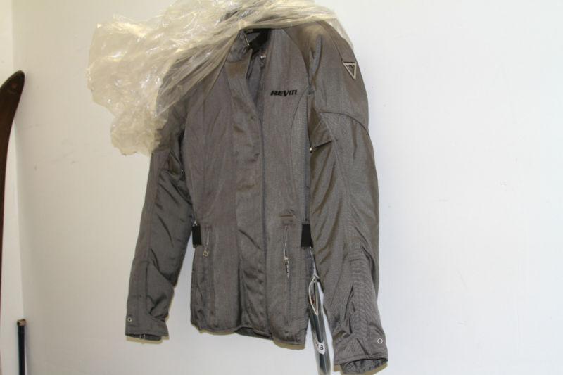 Rev-it sun ladies grey motorcycle jacket. $309 retail. size 36. (female fit)  