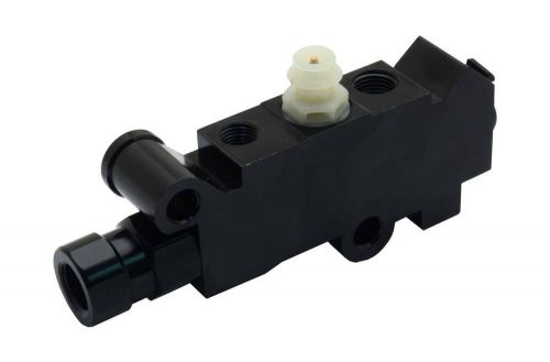 Blacked out 1&#034; bore black oval master cylinder &amp; proportioning valve kit