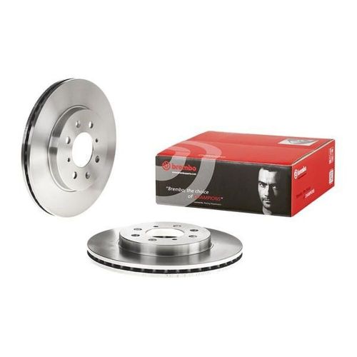 Brembo front pair vented brake discs 09.a357.10 - fits honda jazz ii (gd)