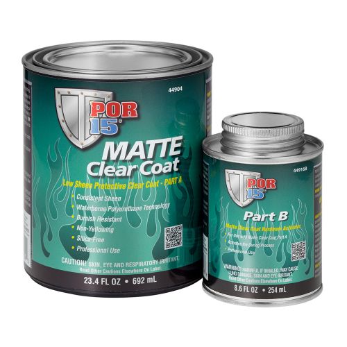 Por-15 44904 matte clear coat quart