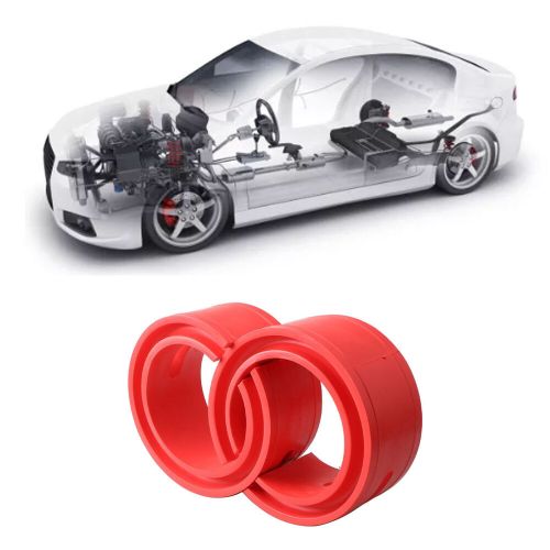 (a+)2pc red car shock absorber universal buffer spring bumper cushion type a f