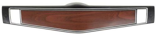 1969-70 chevrolet; steering wheel shroud; cherrywood with silver trim