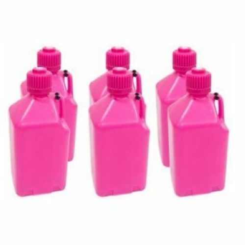 Scribner 2000gp-case 5 gallon plastic utility jug - glow pink (set of 6)