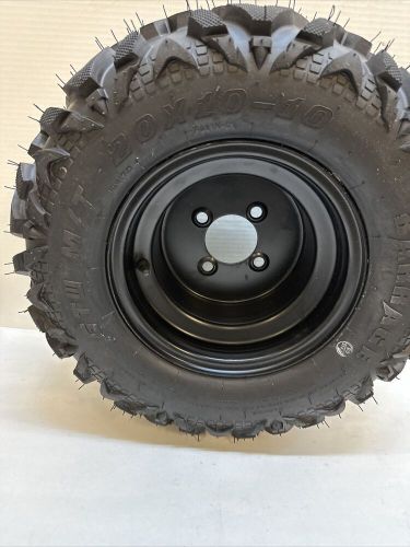 Golf cart gtw 20x10x10 barrage series offroad mud tire rim 4 lug