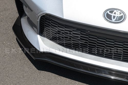 22-up toyota gr86 jdm cs style painted glossy black front bumper lip splitter