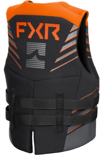 Fxr podium adult life jacket black/orange xs