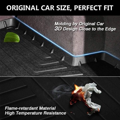Car cargo trunk mats compatible fit for 2015-2018 bmw x5 tpo trunk liners black