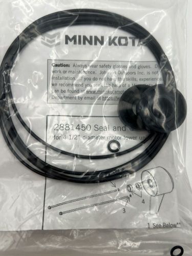 Minn kota riptide brush end skeg fin/ seal kit- 112lb / 36 volt-4.5&#034; -92-300-176