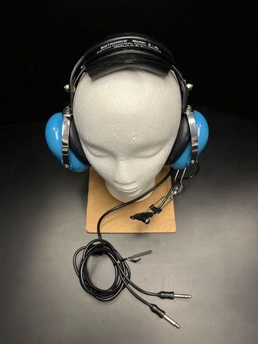 Sigtronics model s-40 aviation pilots noise attenuating headset blue