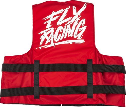 Fly racing adult nylon life vest red/white lg/xl