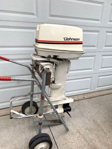 Johnson evinrude 25 hp outboard runs