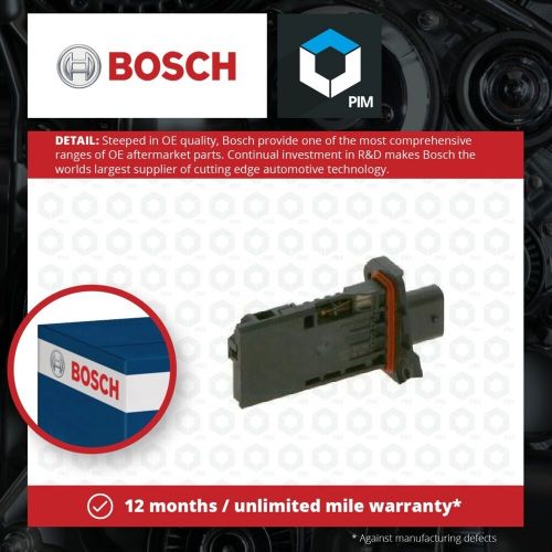 Air mass sensor fits bmw 320d g20, g21 2.0d 2019 on flow meter bosch 13628583496