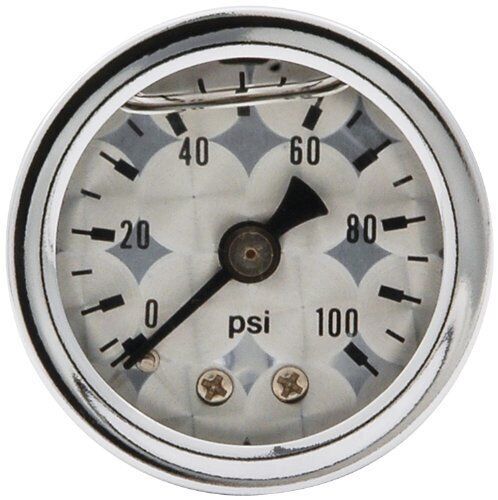 Allstar performance all80226 0 100 psi engine turned shockproof pressure gauge