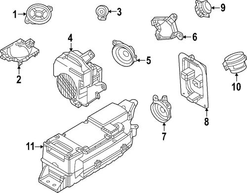 Genuine mazda rear dr speaker bracket dn4j-66-9x0