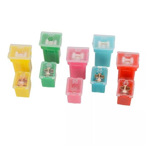 20pcs car mini square fuse assortment kit 20a 30a 40a 50a 60a amp w/ box a6 new