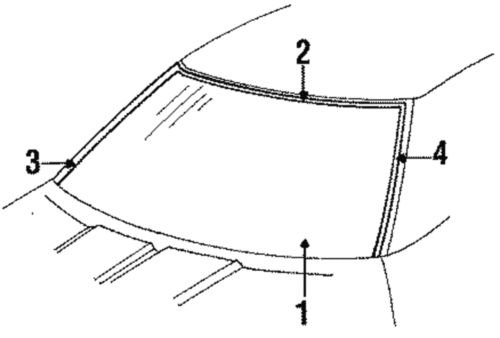 Genuine gm reveal molding 14049031