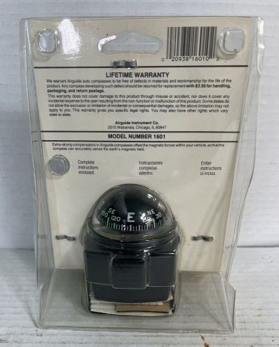 Vintage airguide 1601 auto compass the scottsdale made in usa nos