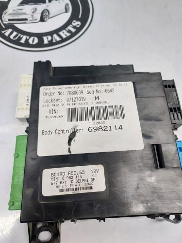 Mini cooper bcm body control module oem 02-06 r50 r53