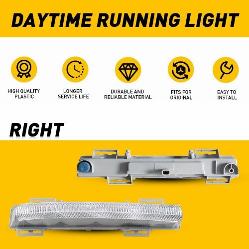 Daytime running fog light led fit for c mercedes e slk class w204 c250 right rh