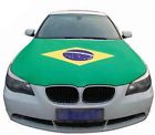 Brazil flag car hood cover universal size elastic polyester patriot 4x5ft