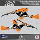 Graphics kit for can-am renegade 500 800 1000 2005-2020 16 mil shred - orange