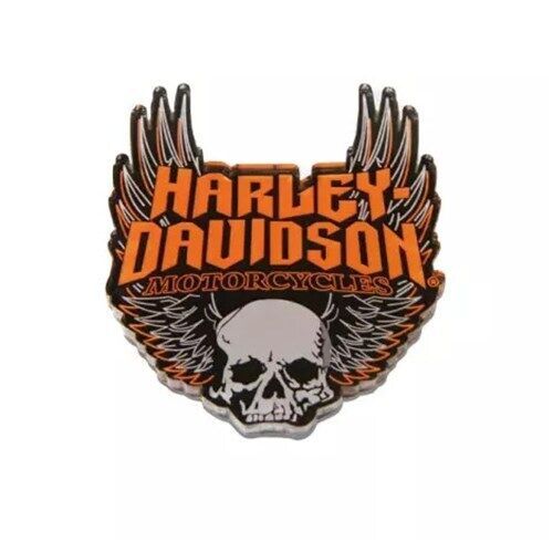 Harley-davidson &#034;&#034;skull with wings&#034;&#034; 8012953 magnet-