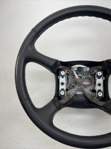 98-02 chevy silverado gmc sierra tahoe suburban steering wheel oem leather black