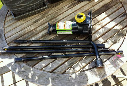 98-08 ford ranger jack spare tire tool kit extended and short cab