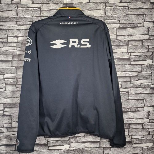 Renault motorsport rs le coq sportif mens softshell  xl  f1 black sponsors