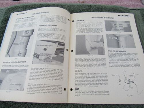 McCulloch antique outboard motor factory original owners + parts manual 4hp 1968, US $14.95, image 2