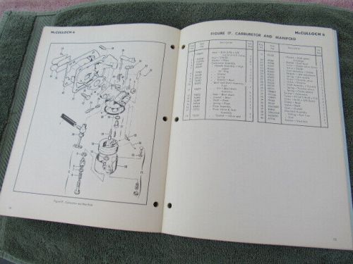 McCulloch antique outboard motor factory original owners + parts manual 4hp 1968, US $14.95, image 4