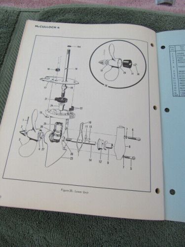 McCulloch antique outboard motor factory original owners + parts manual 4hp 1968, US $14.95, image 5
