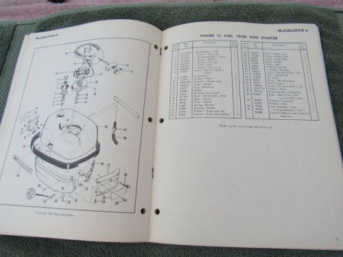 McCulloch antique outboard motor factory original owners + parts manual 4hp 1968, US $14.95, image 7
