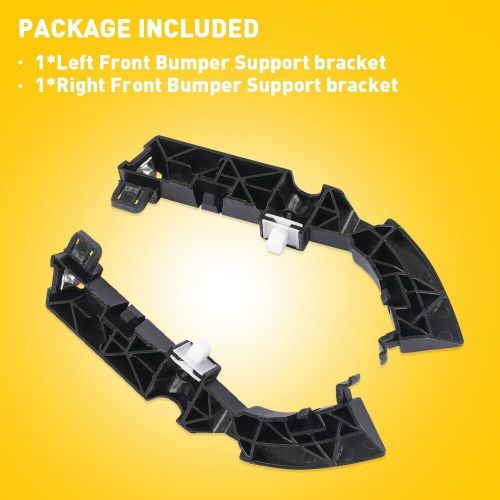 Front fascia right bracket bumper &amp; left for side dodge challenger 2008-2021