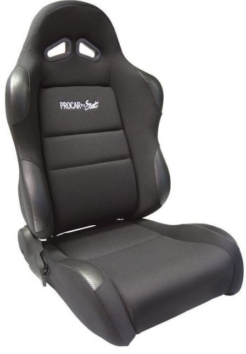 Scat sportsman racing seat - right - black vinyl/vlur