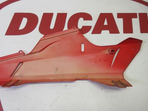 Ducati left &amp; right lower fairing panel 848 1098 1198 red 48012302aa 48012281aa