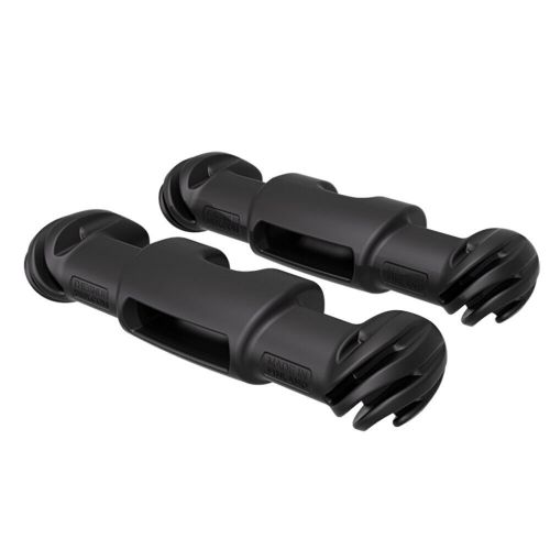 Snubber fender fastener black pair rubber-like non-slip 138 x 40 x 24 all boat