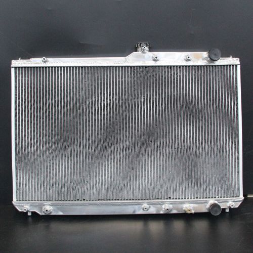 At for toyota camry le lexus es300 1992-1993 2 row aluminum radiator+fan shroud