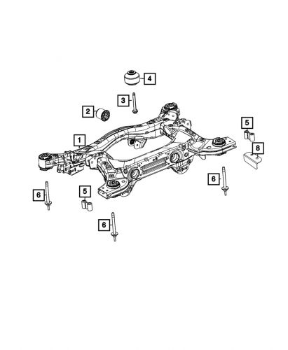 Genuine mopar 2 end stud 06513758aa