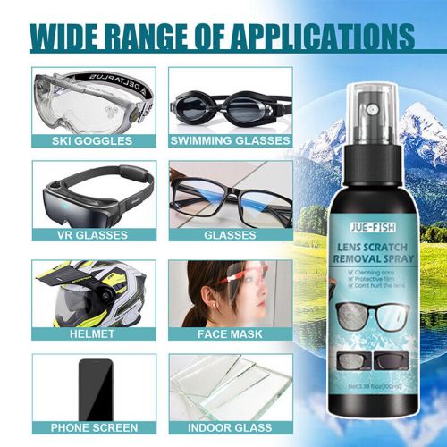 100ml lens scratch removal spray eyeglass windshield glass repair liquid~