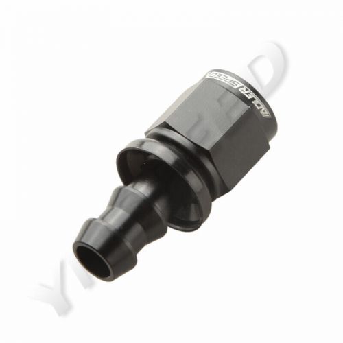 -4an an4 straight push-on hose end fitting for fuel oil water line hose black