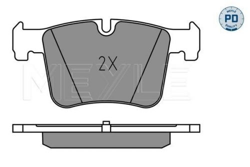 Meyle brake pad set for disc front 70mm height braking replacement fits bmw