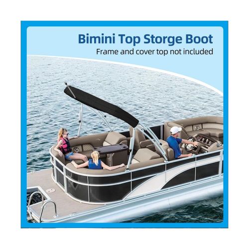 600d bimini top storage boot, storage boat replacement cover waterproof and u...