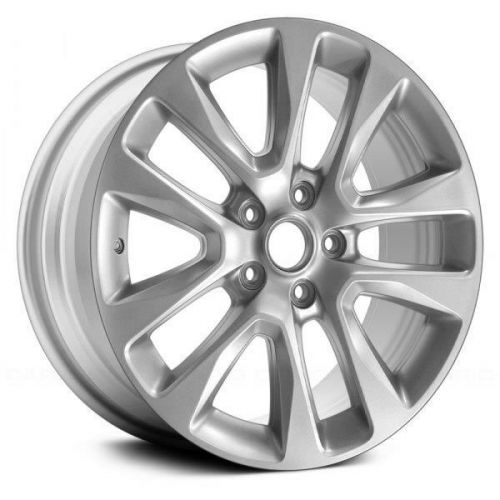 Wheel 20x8 5 v spoke painted silver fits 17 grand cherokee 3375214