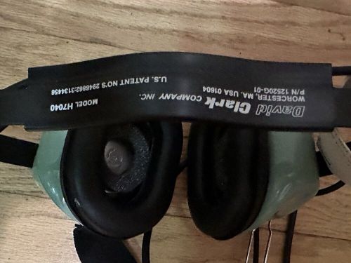 David clark h7040 behind head headset nos